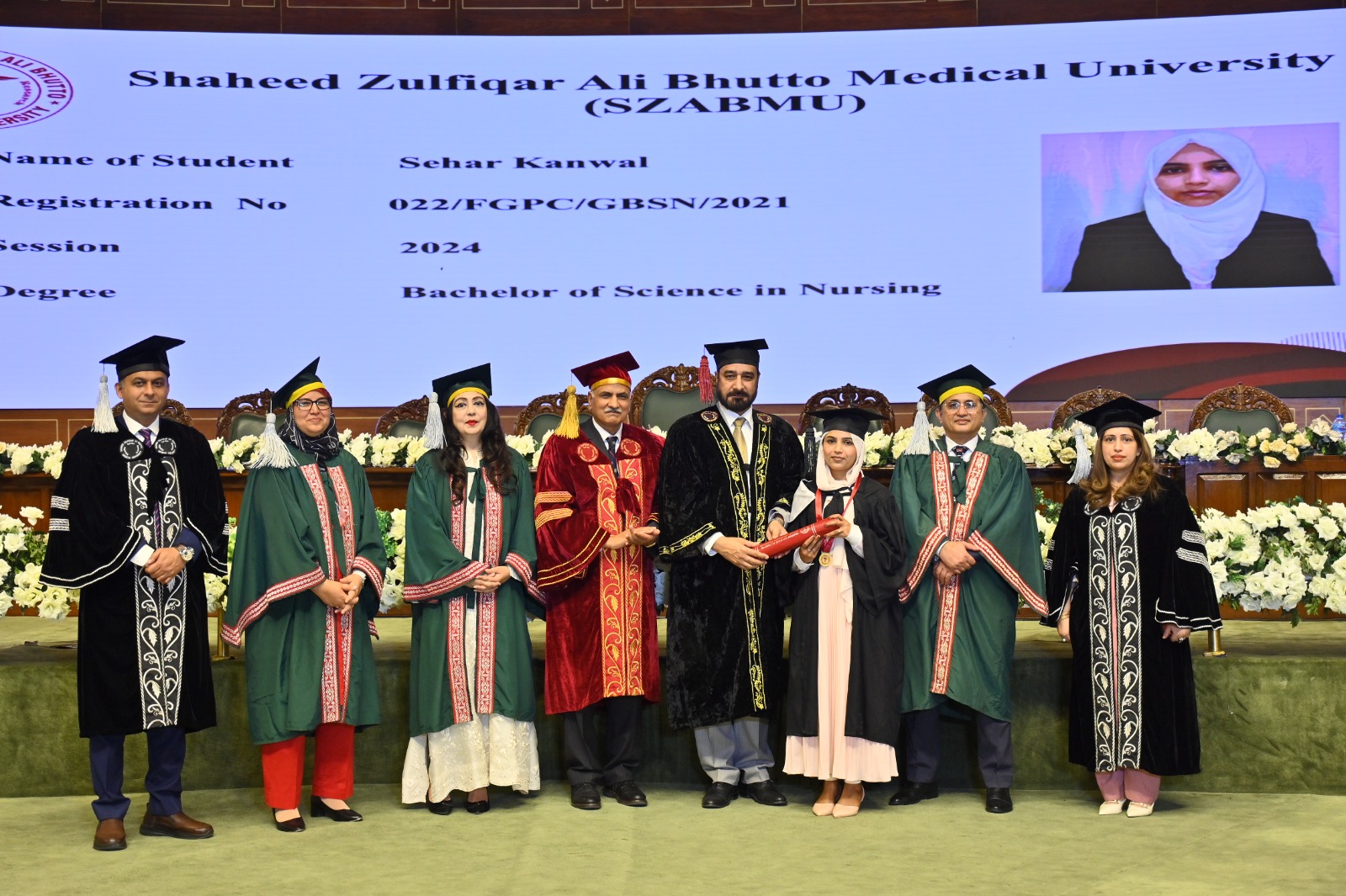 Sehar Kanwal Best Graduate Award